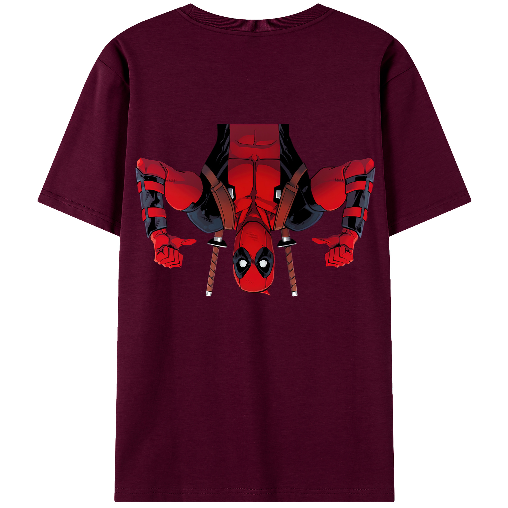 （画像用） Deadpool デッドプール レディース半袖Tシャツ(バックプリント)